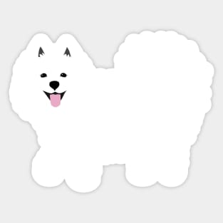 Happy Samoyed Dog Sticker